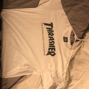 Thrasher White T - Shirt LARGE